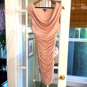 Sexy light pink shimmer bodycon medium express cocktail dress.